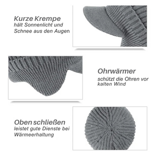 WinterWool - Strickmütze mit Ohrenschützern