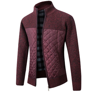 Uffe Slim-Fit Strickjacke mit Stehkragen