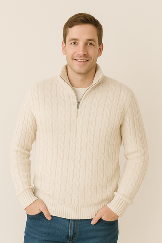 Anton Kabelstrickpullover