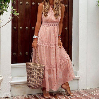 Noa - Spitzen-Maxikleid - Boho Chic