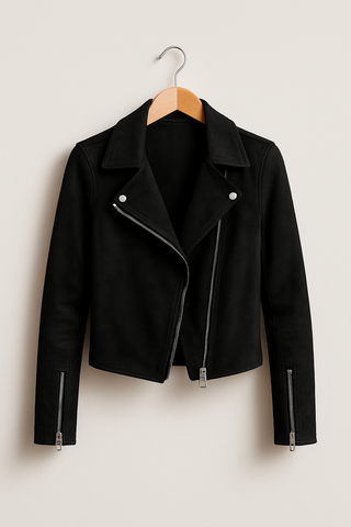 Mathilde Bikerjacke aus Wildlederimitat