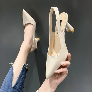 Elissa - Spitz zulaufende Pumps - Slingback Stil