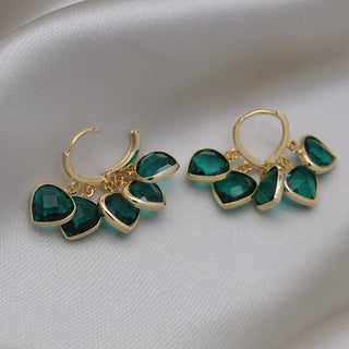 Micara - Emerald Glitz - Ohrringe