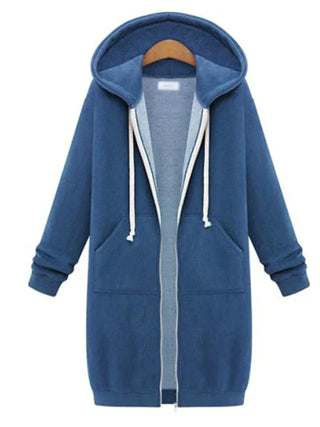 Ember - Zip-Up Hoodie - Knielang