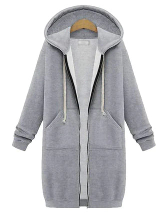 Ember - Zip-Up Hoodie - Knielang