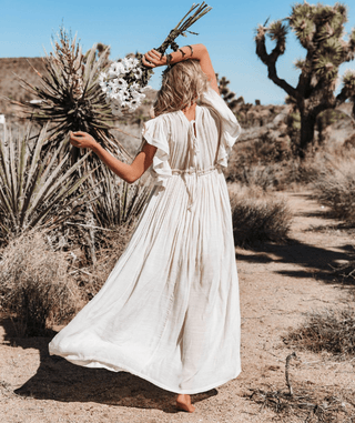 Alba Maxikleid mit Knopfleiste - Kleider - Beige - Müller Mode