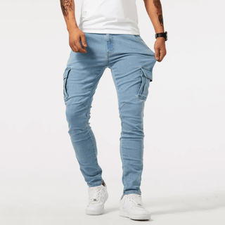 Albin - Cargohose - Stretchhose - Cargohosen - Hellblau - Müller Mode