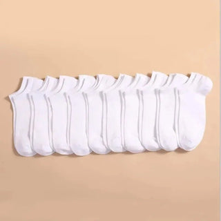 Alex - Niedrig Geschnittene Socken - Solider Unisex - Stil - Zubehör - Weiß - Müller Mode