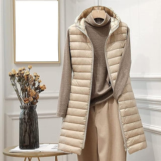 Amalie – Steppjacke mit Kapuze – Leicht - Leichte Jacken - Khaki - Müller Mode