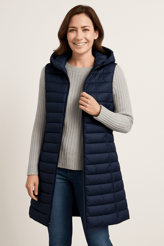 Amalie Steppjacke mit Kapuze - Leichte Jacken - Khaki - Müller Mode