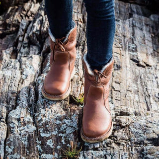 Amanda – Winterstiefel im Vintage - Stil – Fellgefüttert - Stiefel - Schwarz - Müller Mode