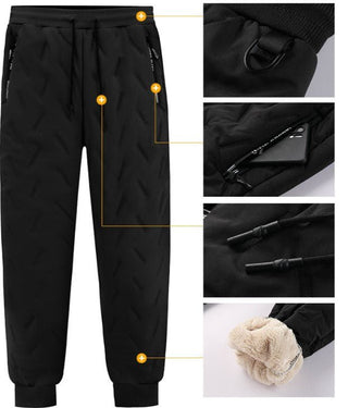 Anders – Unisex - Thermohose für den Winter – Fleecefutter - Jogginghosen - Grau - Müller Mode
