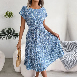 Annalise - Kleid - Eleganter Faltenwurf - Kleider - Hellblau - Müller Mode