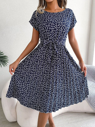 Annalise - Kleid - Eleganter Faltenwurf - Kleider - Marineblau - Müller Mode
