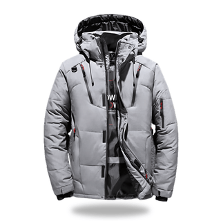 Arctic Wasserdichte Winterjacke mit Kapuze - Winterjacken - Grau - Müller Mode