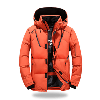 Arctic Wasserdichte Winterjacke mit Kapuze - Winterjacken - Orange - Müller Mode