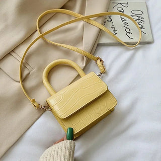 Ariel - Mini Crossbody Tasche - Luxuriöses Leder - Schultertaschen - Gelb - Müller Mode