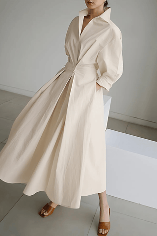 Åse Luxuriöses Kleid - Kleider - Beige - Müller Mode