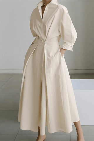 Åse Luxuriöses Kleid - Kleider - Beige - Müller Mode