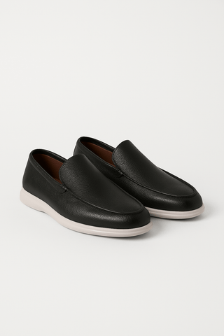 Asher Lederloafer Zweifarbig - Loafers - Schwarz - Müller Mode