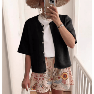 Babette - Strickjacke - Leichte Jacken - Schwarz - Müller Mode