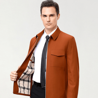 Benno - Stilvolle Jacke - Farbakzent - Leichte Jacken - Braun - Müller Mode