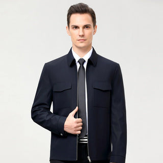 Benno - Stilvolle Jacke - Farbakzent - Leichte Jacken - Grau - Müller Mode