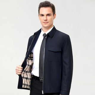 Benno - Stilvolle Jacke - Farbakzent - Leichte Jacken - Marineblau - Müller Mode
