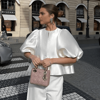 Bethany - Bluse - Bauschiges Oberteil - Bluse - Weiß - Müller Mode