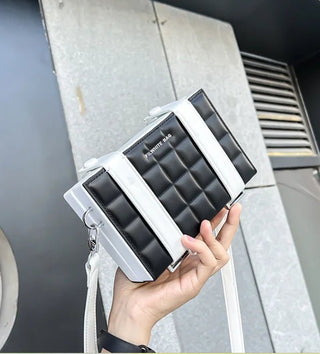Blake - Box - Förmige Tasche - Unisex Crossbody - Schultertaschen - Schwarz - Weiß - Müller Mode