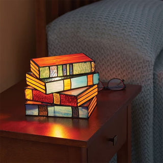 BookStack - Nachtlicht - Buchlicht - Mosaik - Tischlampe - Mehrfarbig - Müller Mode