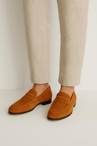 Brayden Wildleder Loafer - Loafers - Karamell - Müller Mode