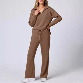 Briar - Lässiger Pullover & Hose - Reise - & Lounge - Set - Sets - Hellblau - Müller Mode