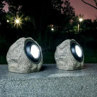 BrightStone - Solar - LED - Lampe - Außenbeleuchtung - Grau - Müller Mode