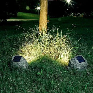 BrightStone - Solar - LED - Lampe - Außenbeleuchtung - Grau - Müller Mode