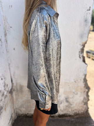Britney - Bluse - Metallisches Oberteil - Bluse - Gold - Müller Mode