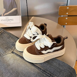 Cameron - Lässige Turnschuhe für Kinder - Plateau - Stil - Sneakers - Braun - Müller Mode
