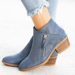 Camila - Bequeme Lederstiefel für Frauen - Stiefel - Blau - Müller Mode
