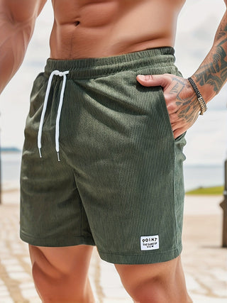 Carl Kordhose mit Kordelzug - Hosen - Armeegrün - Müller Mode