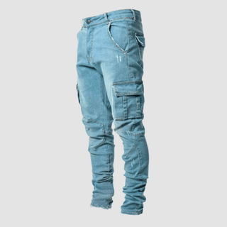 Casper - Ultra Stretch - Cargo - Jeans - Jeans - Blau - Müller Mode