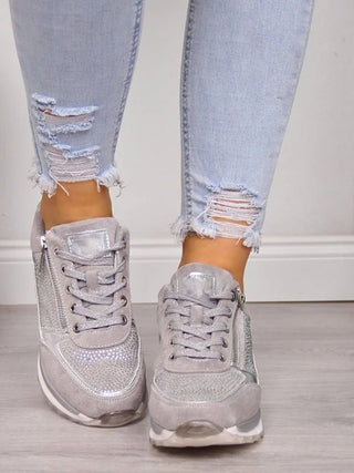 Cecilie - Freizeitschuhe - Bequeme Schuhe - Sneakers - Grau - Müller Mode