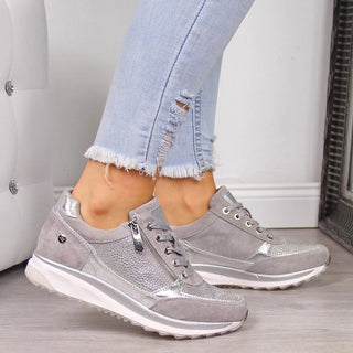 Cecilie - Freizeitschuhe - Bequeme Schuhe - Sneakers - Grau - Müller Mode