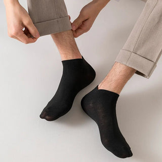 Charlie - Einfarbige Knöchelsocken - Atmungsaktive Unisex - Socken - Zubehör - Schwarz - Müller Mode