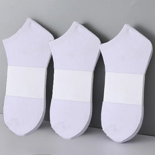 Charlie - Einfarbige Knöchelsocken - Atmungsaktive Unisex - Socken - Zubehör - Weiß - Müller Mode