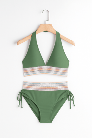 Charlotte Bikini Set mit Häkelbund - Bademode - Grun - Müller Mode