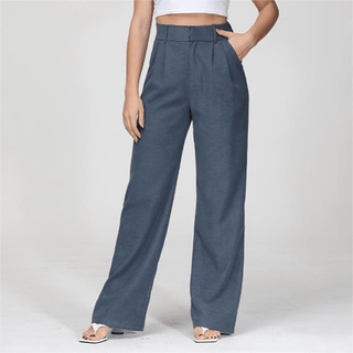 Charmaine - Arbeitshose - Bequemer Weitbeinschnitt - Stoffhosen - Bronze - Müller Mode