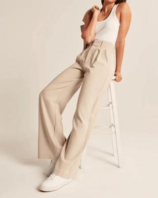 Charmaine - Arbeitshose - Bequemer Weitbeinschnitt - Stoffhosen - Bronze - Müller Mode