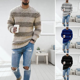 Claus - Weicher Strickpullover für Männer - Strickwaren - Blau - Müller Mode