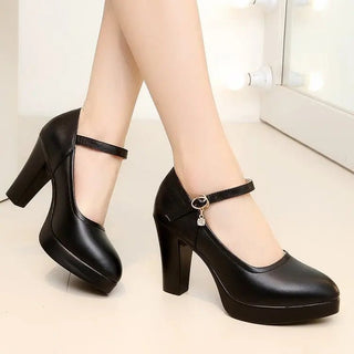 Cordelia - Plateau - Pumps - Lederabsätze - Pumps - Schwarz - Müller Mode