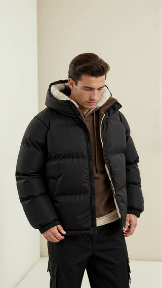 Cyrusteem - Warme Pufferjacke für Herren - Winter - Winterjacken - Braun - Müller Mode